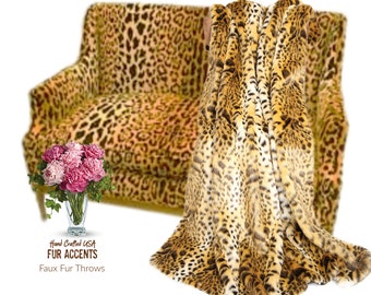 PRICED PER YARD Leopard Faux Fur Fabric, Close Out Sale. Crafts, Fun Fur, Costumes,Props,Fashion,Sewing,Art Supplies,Yardage,Material