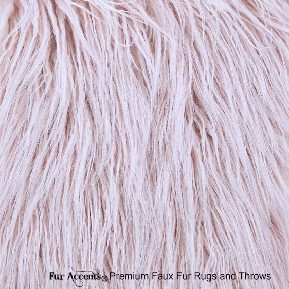 Mongolian Sheepskin Long Hair Curly Faux Fur Fabric Shaggy Etsy