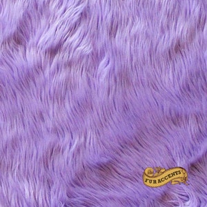 Faux Fur Fabric Yardage Remnant Piece / Purple Pink Grape Lavender Orchid  Shaggy Faux Fur / All new sizes and colors
