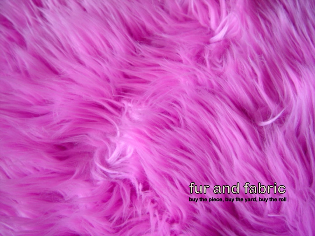 Hot Pink Faux Fur Fabric, Plush Craft Squares, Sewing Material - Etsy