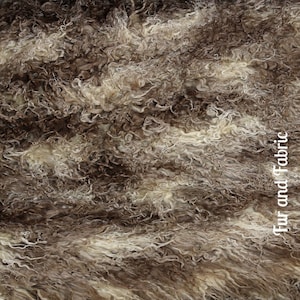 Faux Fur Fabric  / Yardage / Remnant / Piece / Multi Color Mongolian Sheepskin Faux Fur / All new sizes and colors