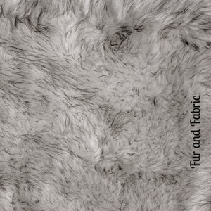 Black Tip Polar Bear,Arctic Wolf Faux Fur, Fabric,Craft Square,Fun Fur,Baby Photos,Costume,Prop,Fashion,Sewing,Art Supplies,Yardage,Material