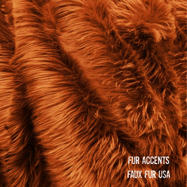 Pumpkin Spice, Orange Rust, Faux Fur Fabric,Craft Squares,Fun Fur,Baby Photos,Costumes,Props,Fashion,Sewing,Art Supplies,Yardage,Material