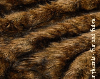 Faux Fur Medium Brown Wolf - Fabric - Shag, Crafts, Sewing, Baby & Pet  Photo Props