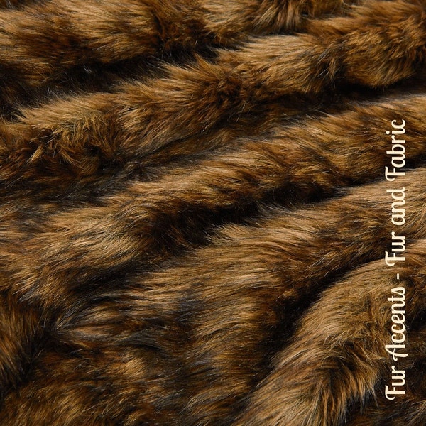 Faux Fur Medium Brown Wolf - Fabric - Shag, Crafts, Sewing, Baby & Pet  Photo Props
