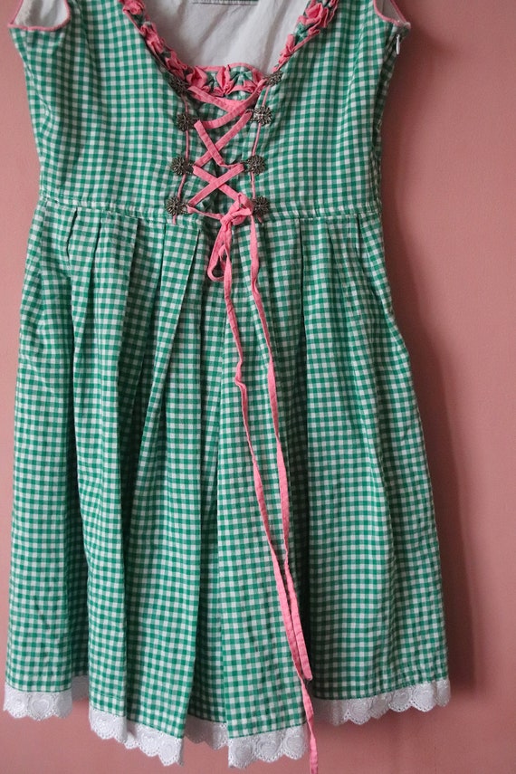 Vintage Trachten Cotton, Dirndl dress Austrian Co… - image 7