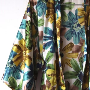 Vintage Kimono Robe 80er Jahre Floral Kimono Robe Japanische Dressing Boho Dessous Jacke SZ Bild 4
