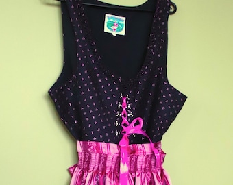 Abito vintage Trachten Dirndl, abbigliamento Cottagecore austriaco, abito popolare tedesco, abito lungo alpino, abito Octoberfest. Dirndl A