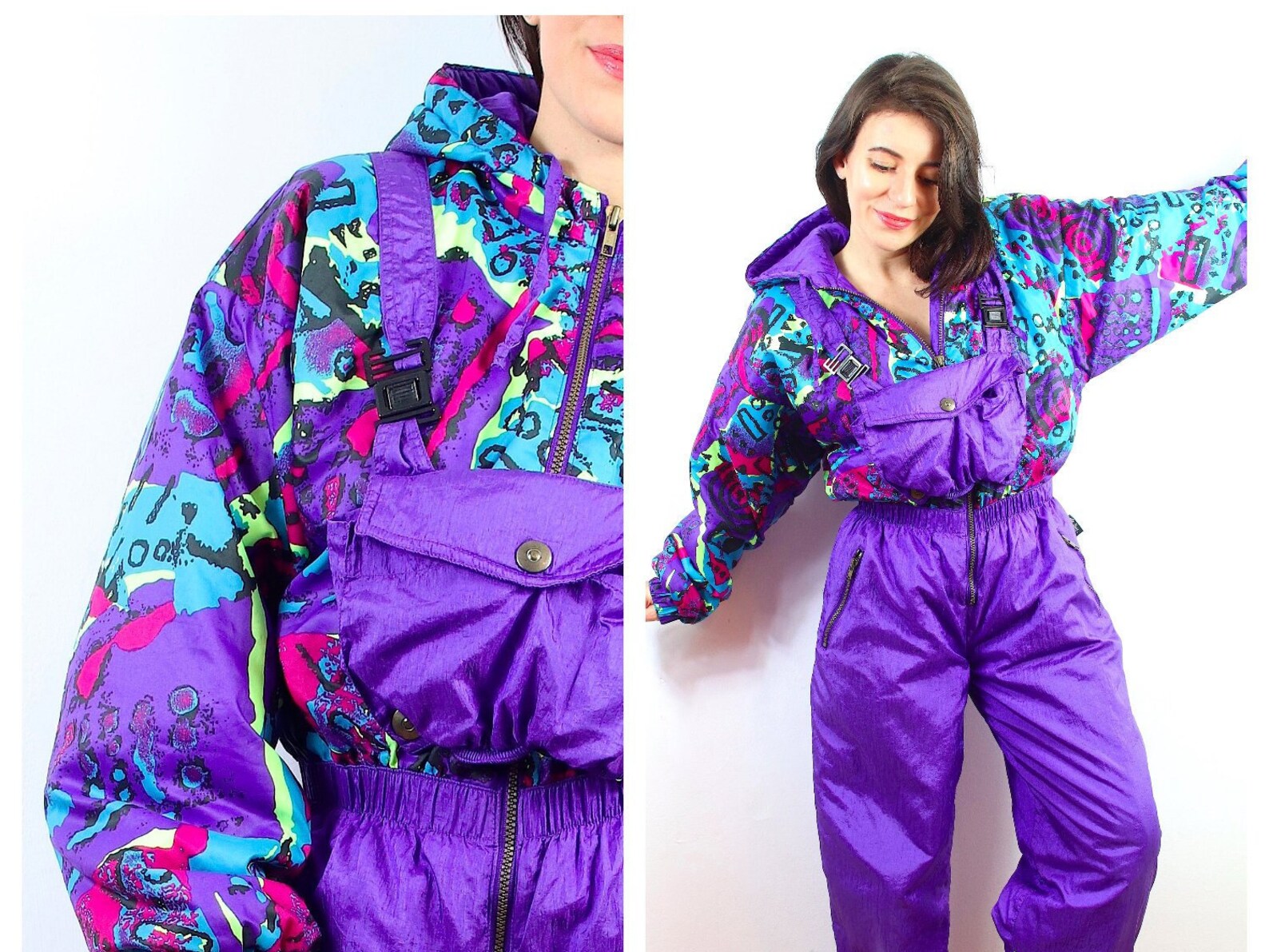 Vintage Ski Suit Ski Costume. Winter Sportsewrar Activewear. Etsy