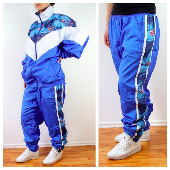 Vintage Two pice Large size Sport Suit, Windbreake