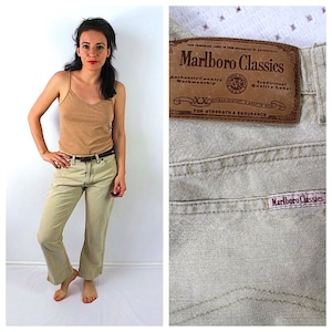 Mens Vintage Marlboro Classics Pants Trousers Size W34L36 - Etsy Mens Vintage Marlboro Classics Pants Trousers Size W34L36 - Etsy