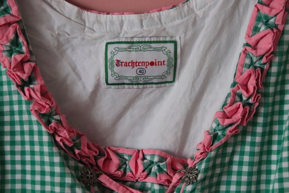 Vintage Trachten Cotton, Dirndl dress Austrian Co… - image 10