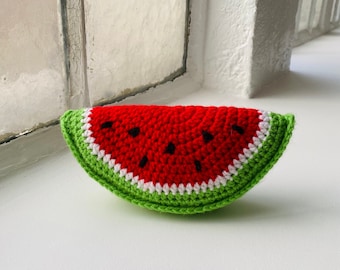 Crocheted watermelon