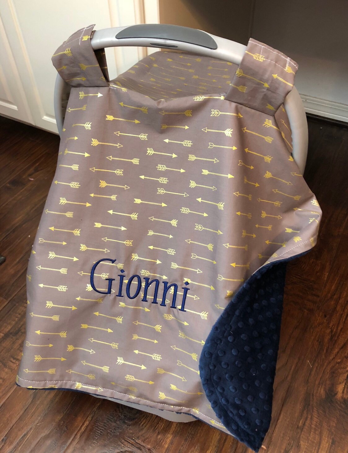 Personalized Baby Carseat Canopy Boy Monogram Car Seat Cover Etsy