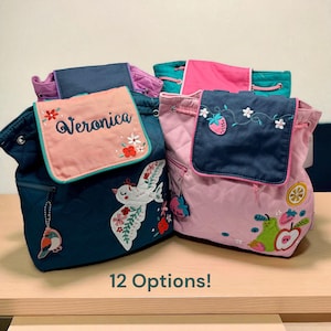 Stephen Joseph backpack for girls, diaper bag girl gift, preschool bag toddler gift, 1st birthday gift for girls, overnight bag