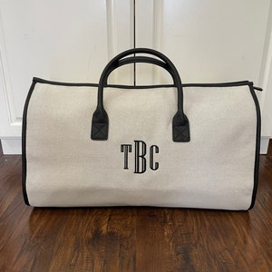 Personalized travel bags for women for men, unisex garment bag monogram duffel bag, convertible 2-in-1 luggage weekender, ladies garment bag