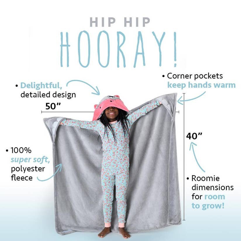 girls hooded blanket