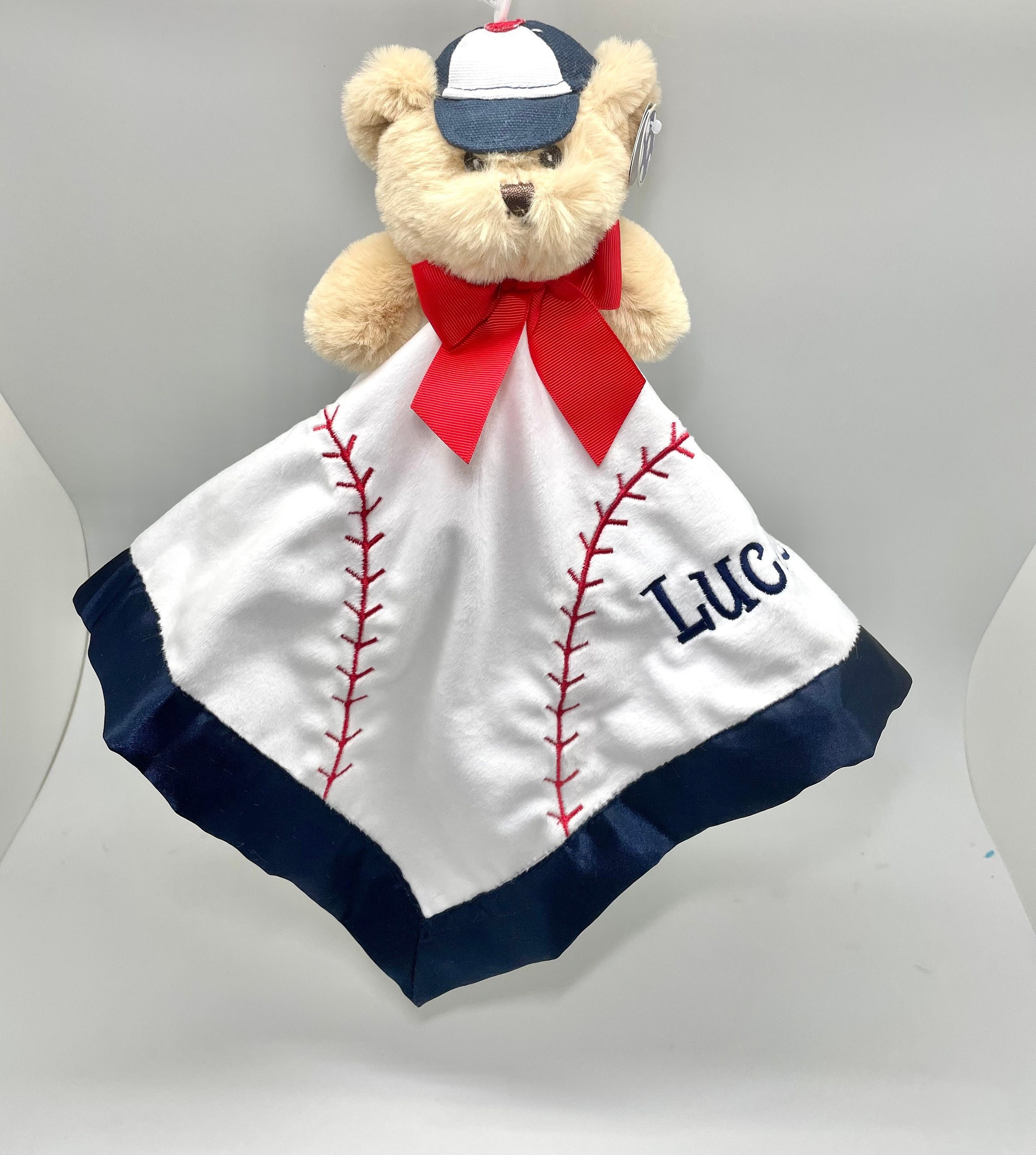 Chicago Cubs Personalized Plush Baby Baseball - White
