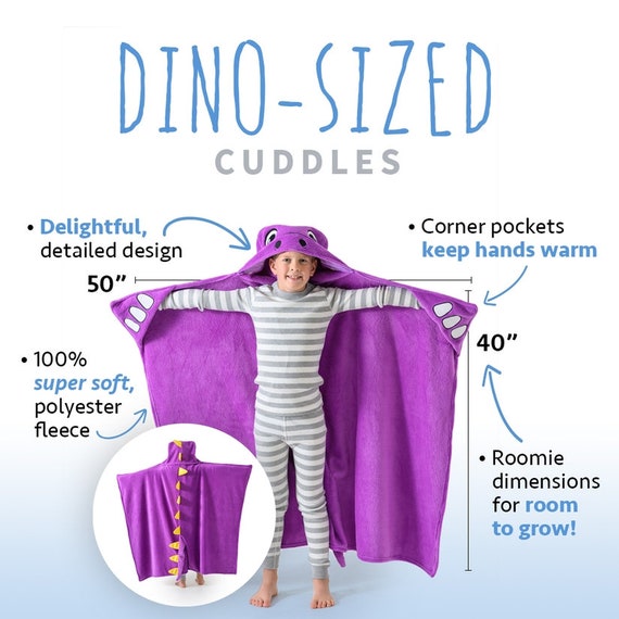 Bamboo Fleece Hooded Romper w/2 Way Zipper (Dino Delight Print) Bamboo Fleece Hooded Romper w/2 Way Zipper (Dino Delight Print)