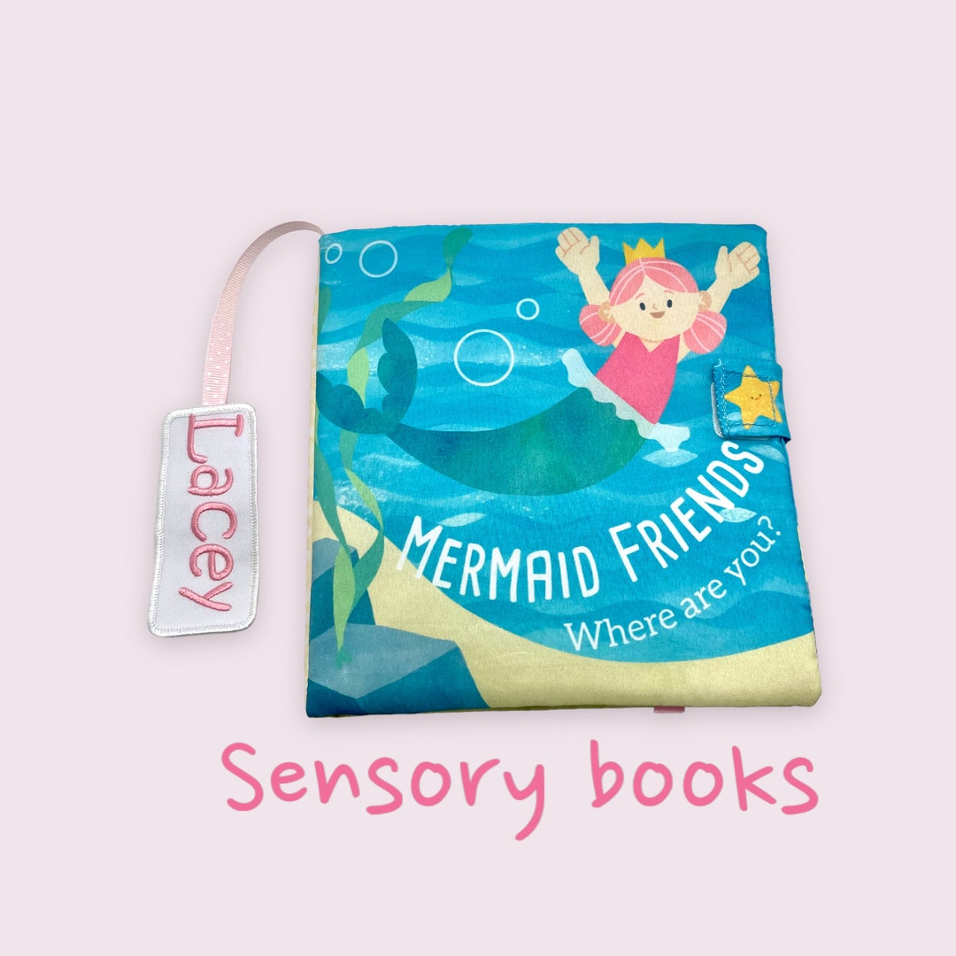 Personalized Baby Soft Book, Sensory Toys Cloth Book, 1st Birthday