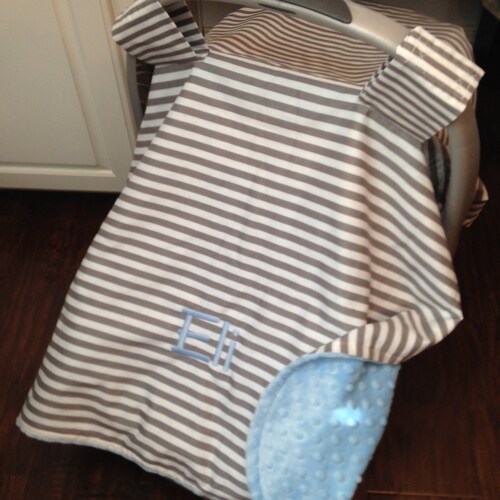 Personalized Baby Carseat Canopy Monogram Car Seat Cover Etsy
