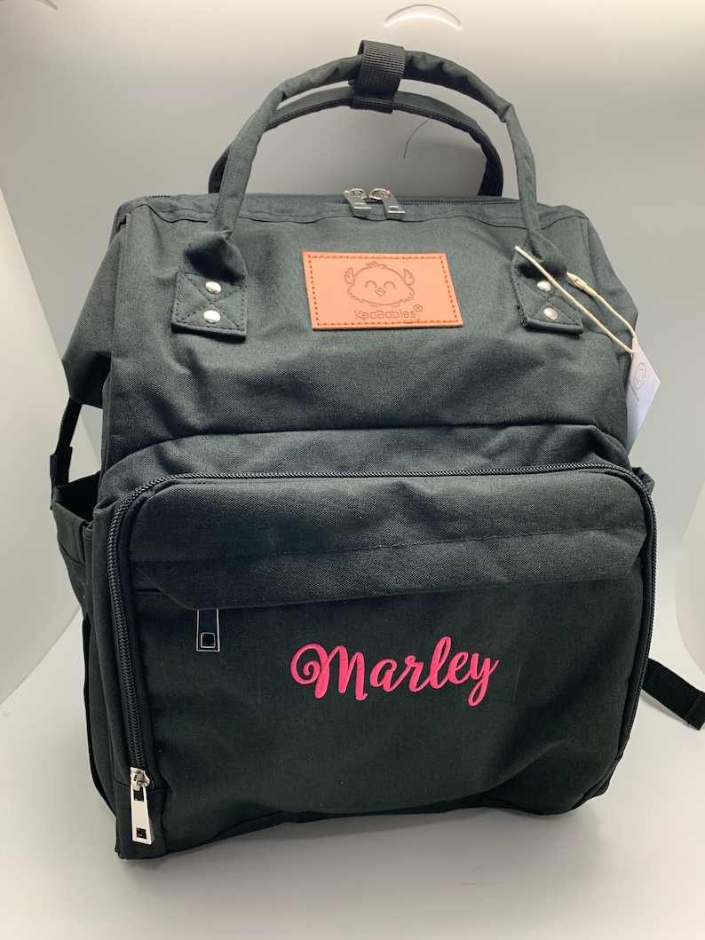 SALE Monogrammed Diaper Backpack Personalized Diaper Bag Etsy