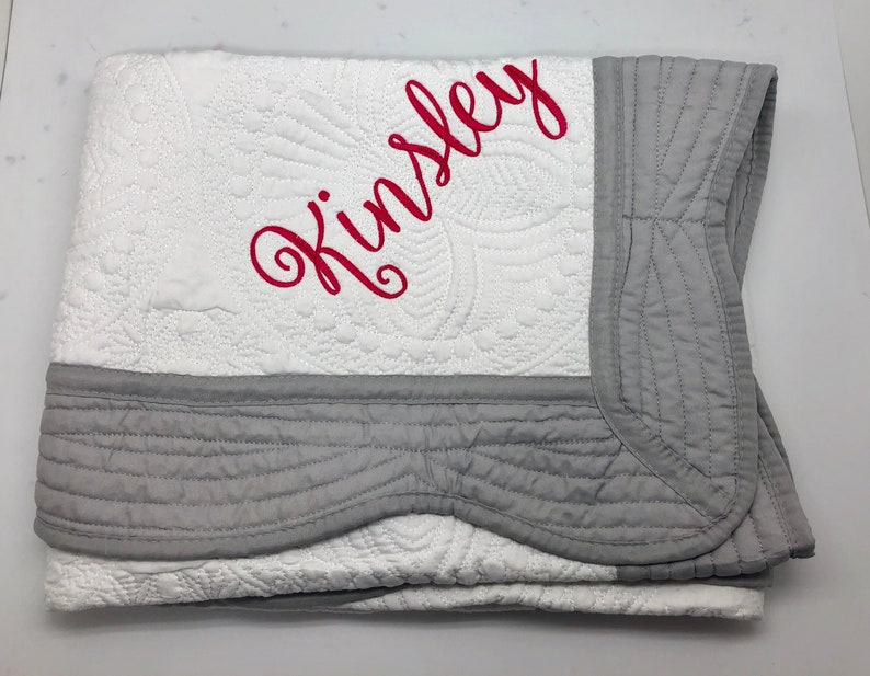 Personalized Baby Girl Quilts New Baby Blanket Newborn Girl Etsy