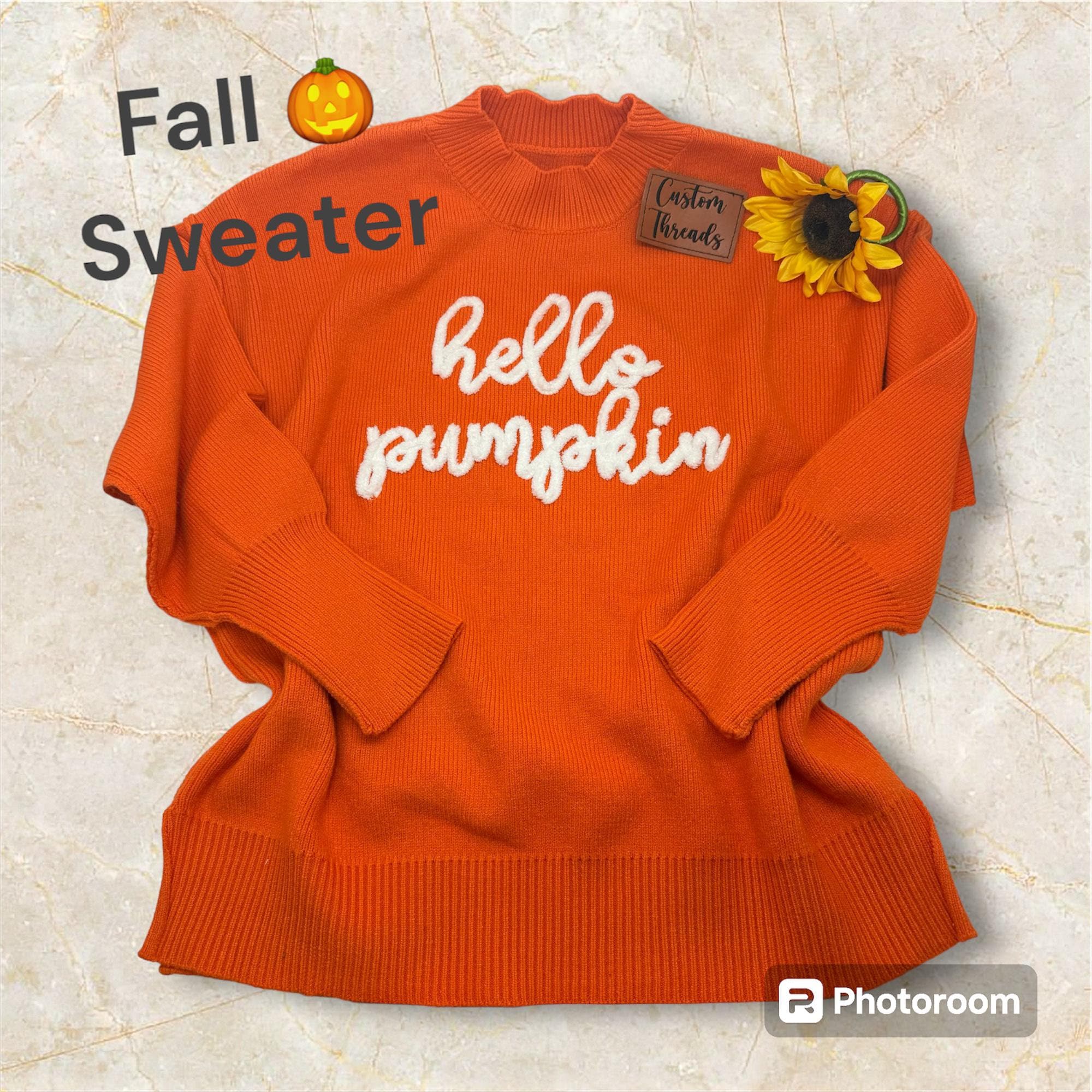 Orange Fuzzy Sweater