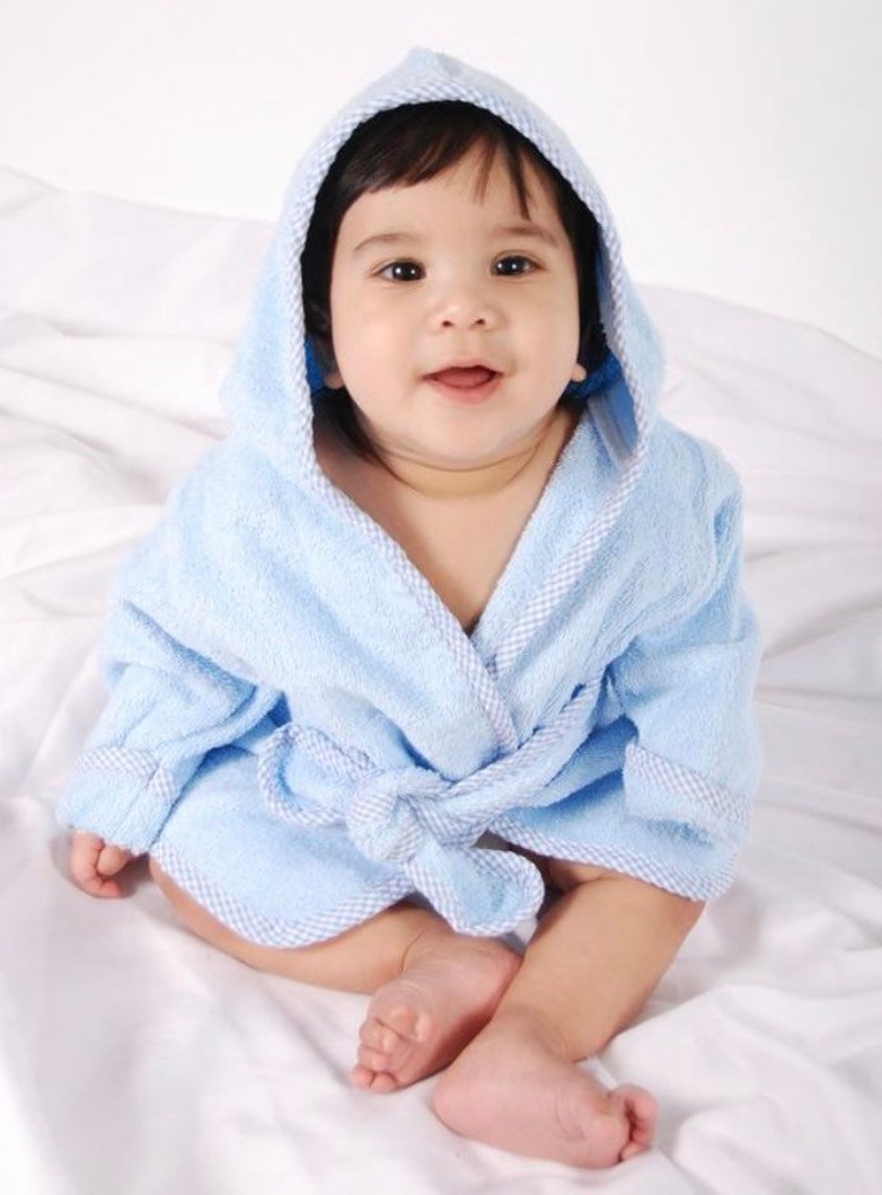 Personalized Baby Bath Robe Hooded Baby Robe with Monogram Etsy