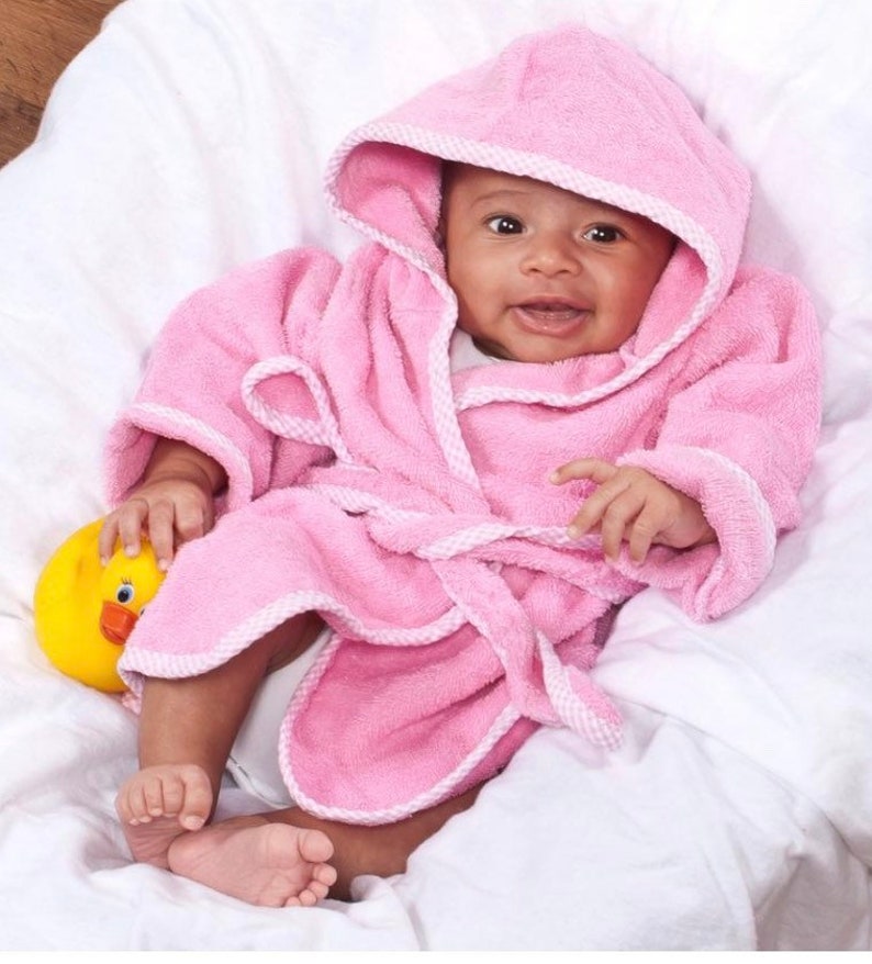 Personalized Baby Bath Robe Hooded Baby Robe with Monogram Etsy