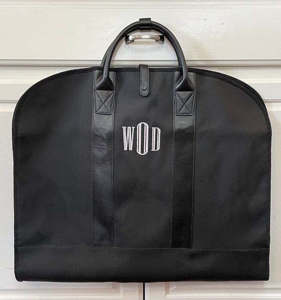 Monogram Hanging Garment Bag Water Resistant Personalized 