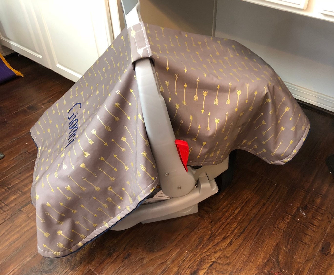 Personalized Baby Carseat Canopy Boy Monogram Car Seat Cover Etsy