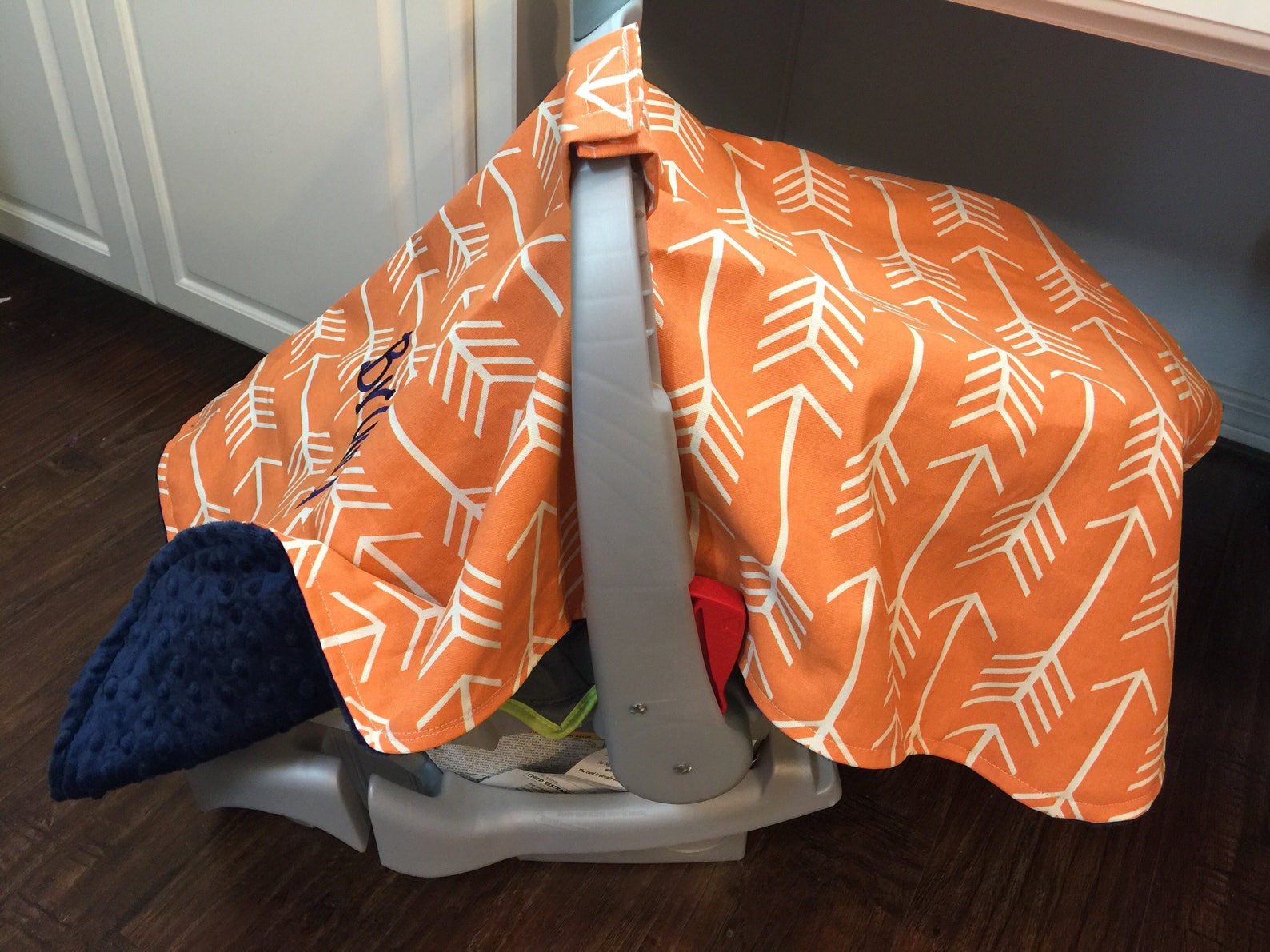 Monogram Carseat Canopy Arrows Girl Boy Car Seat Canopy Etsy
