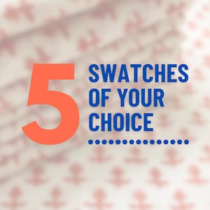 5 Fabric Swatches of your choice, Silk Or Cotton Swatches