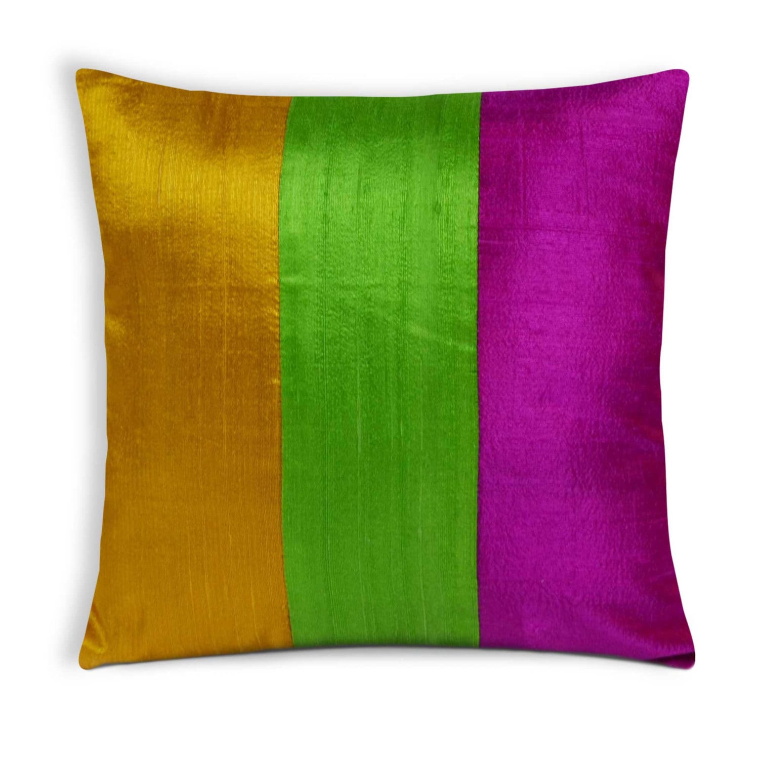 Silk Cushion Covers Multicolored Raw Silk Cushion Cover Etsy