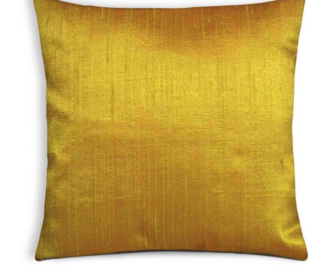 Sankara Gold Silk 16x16 Throw Pillow choose Your Insert Etsy