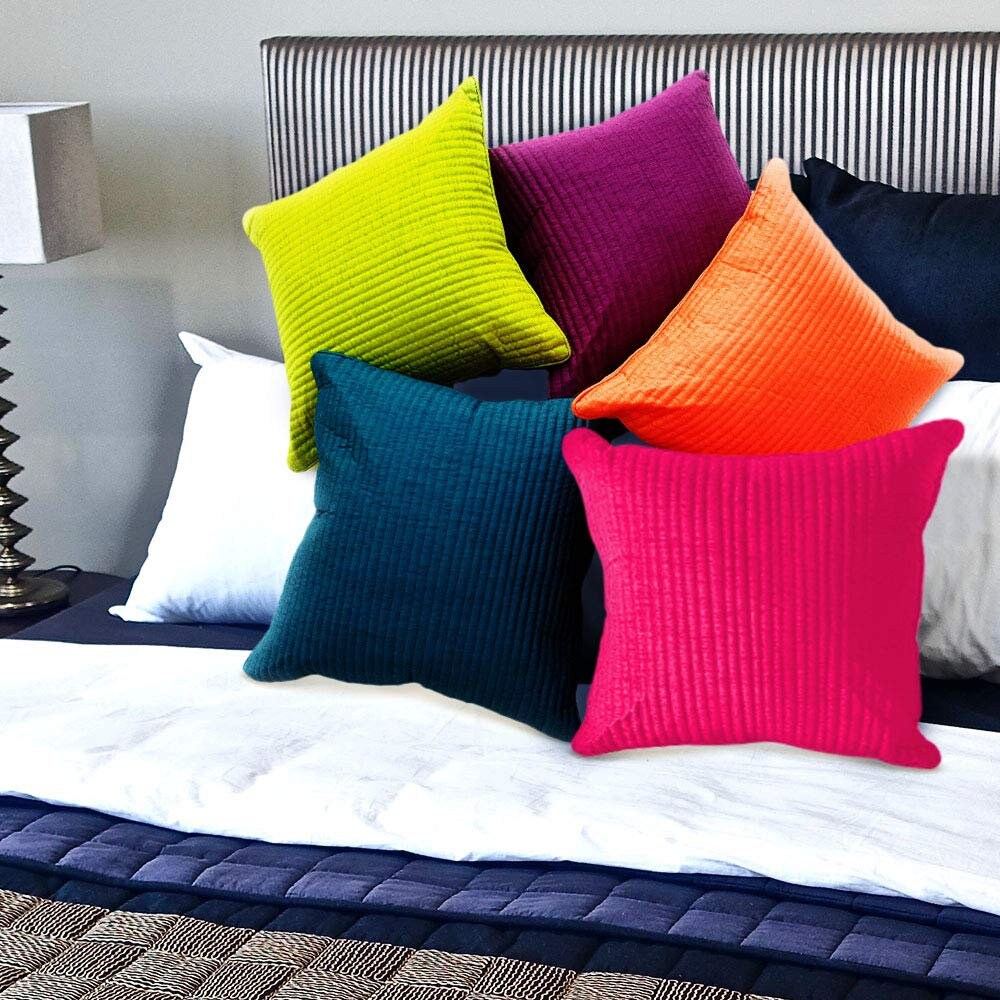 Fundas de almohada de seda acolchada de 5 fundas de cojín de Etsy