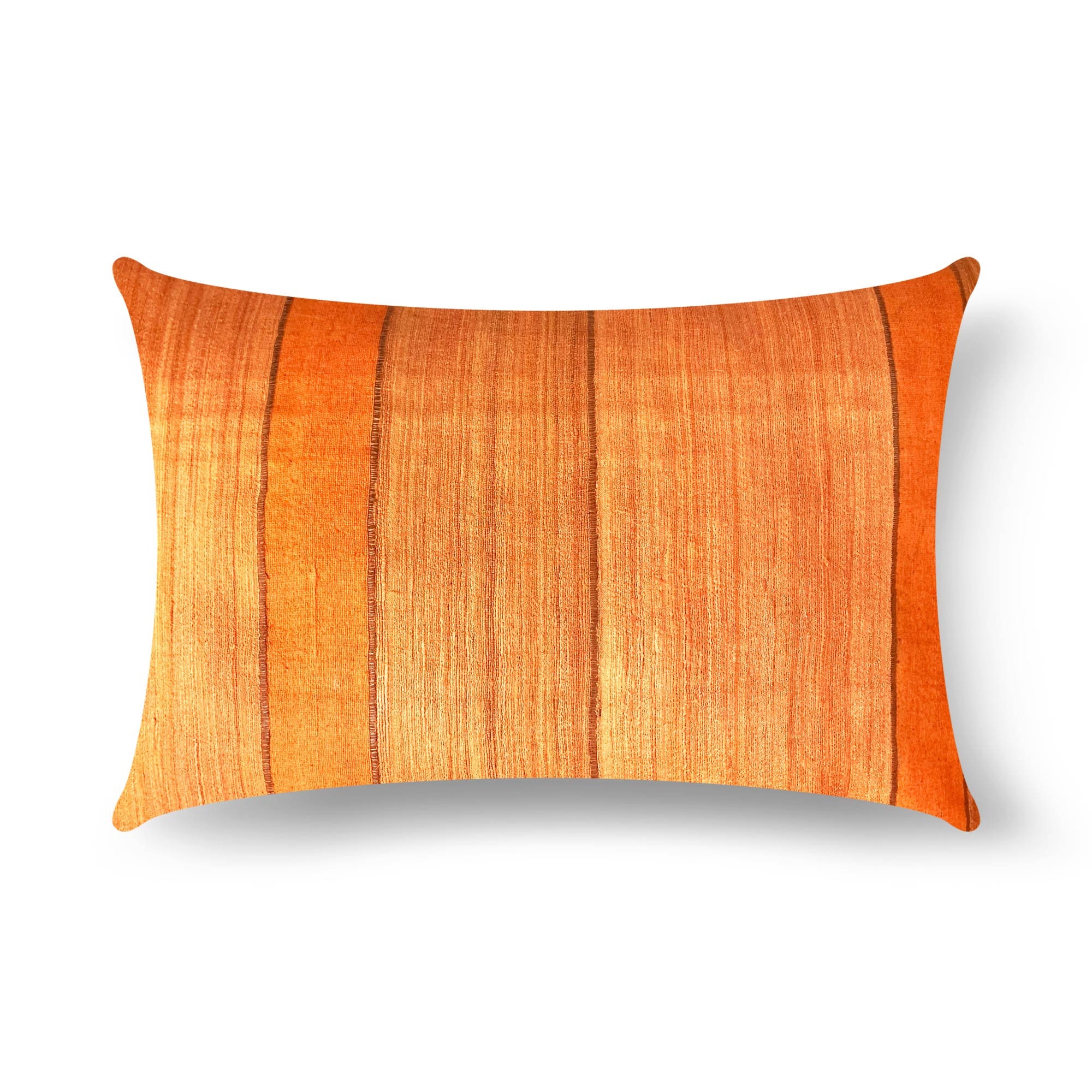Spiced Orange Mongolian Sheepskin 20x20 Throw Pillow