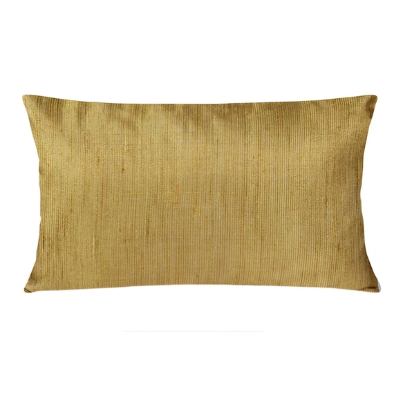 Gold silk pillows hotsell