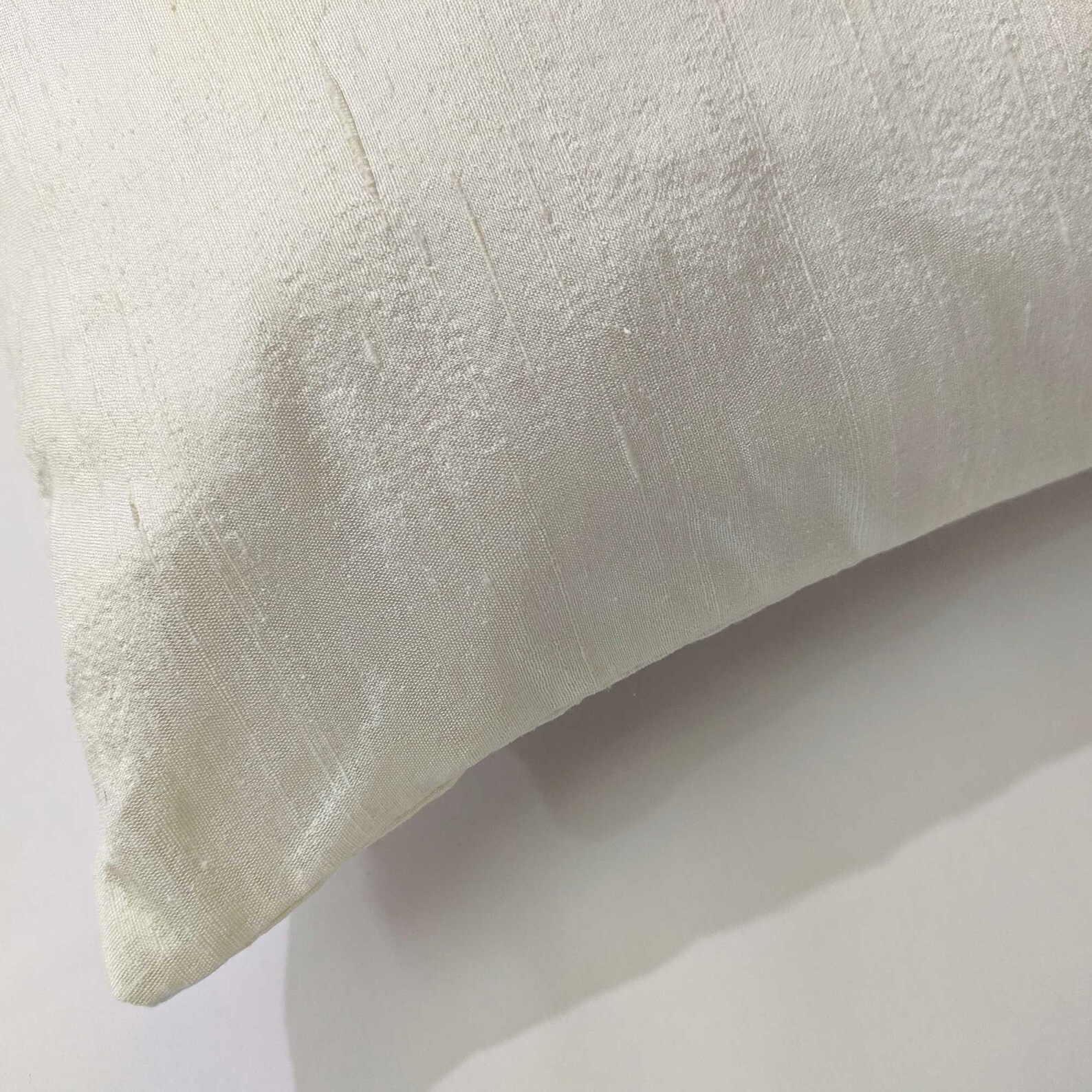 Ivory and Gold Silk Pillow Cover Lumbar Silk Pillow Textured Etsy