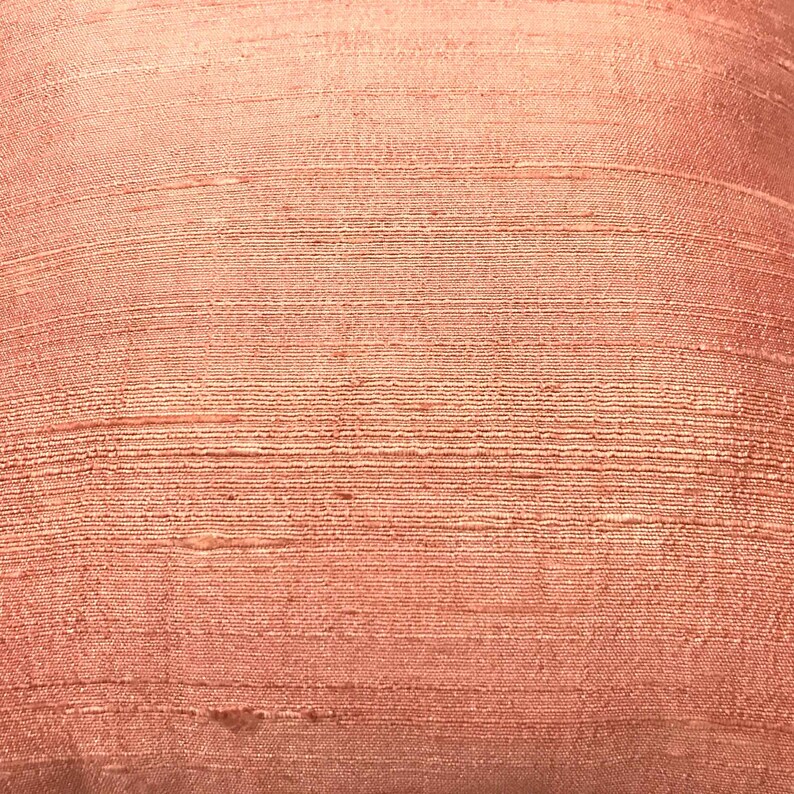 Blush Pink Raw Silk Pillow Coversilk Throw Pillowdecorative Etsy