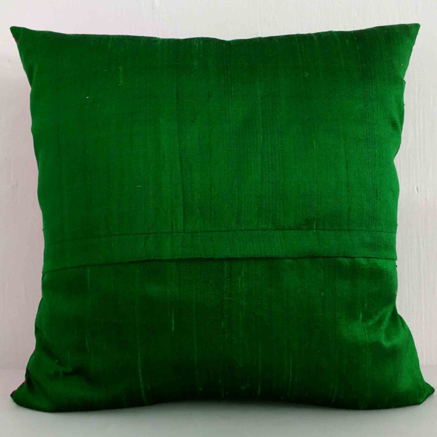 Purple and Green Color Block Raw Silk Pillow Coverdecorative Etsy UK