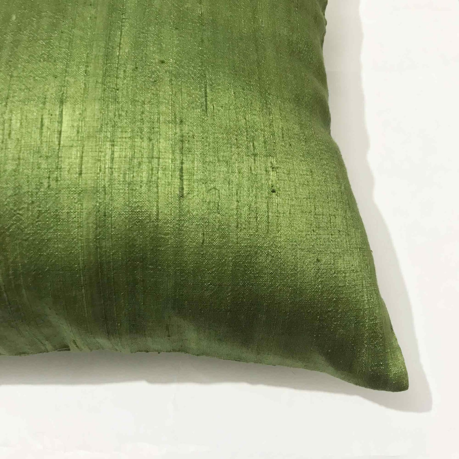 Olive Pure Silk Cushion Cover Dark Olive Silk Decorative Etsy