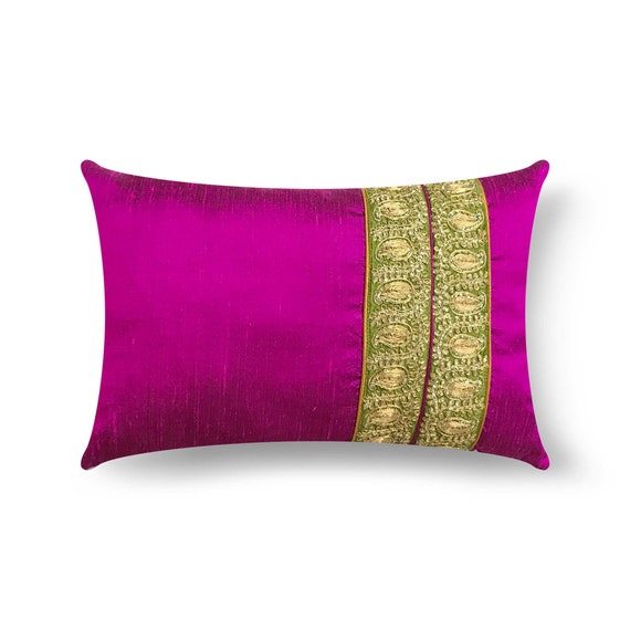 Fuschia lumbar pillow outlet