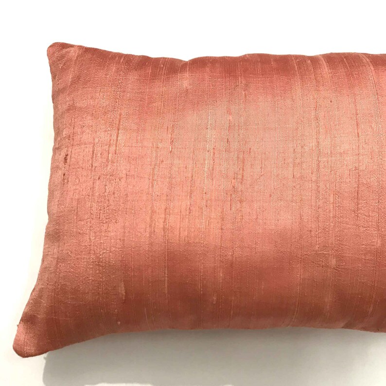 Blush Pink Raw Silk Pillow Coversilk Throw Pillowdecorative Etsy