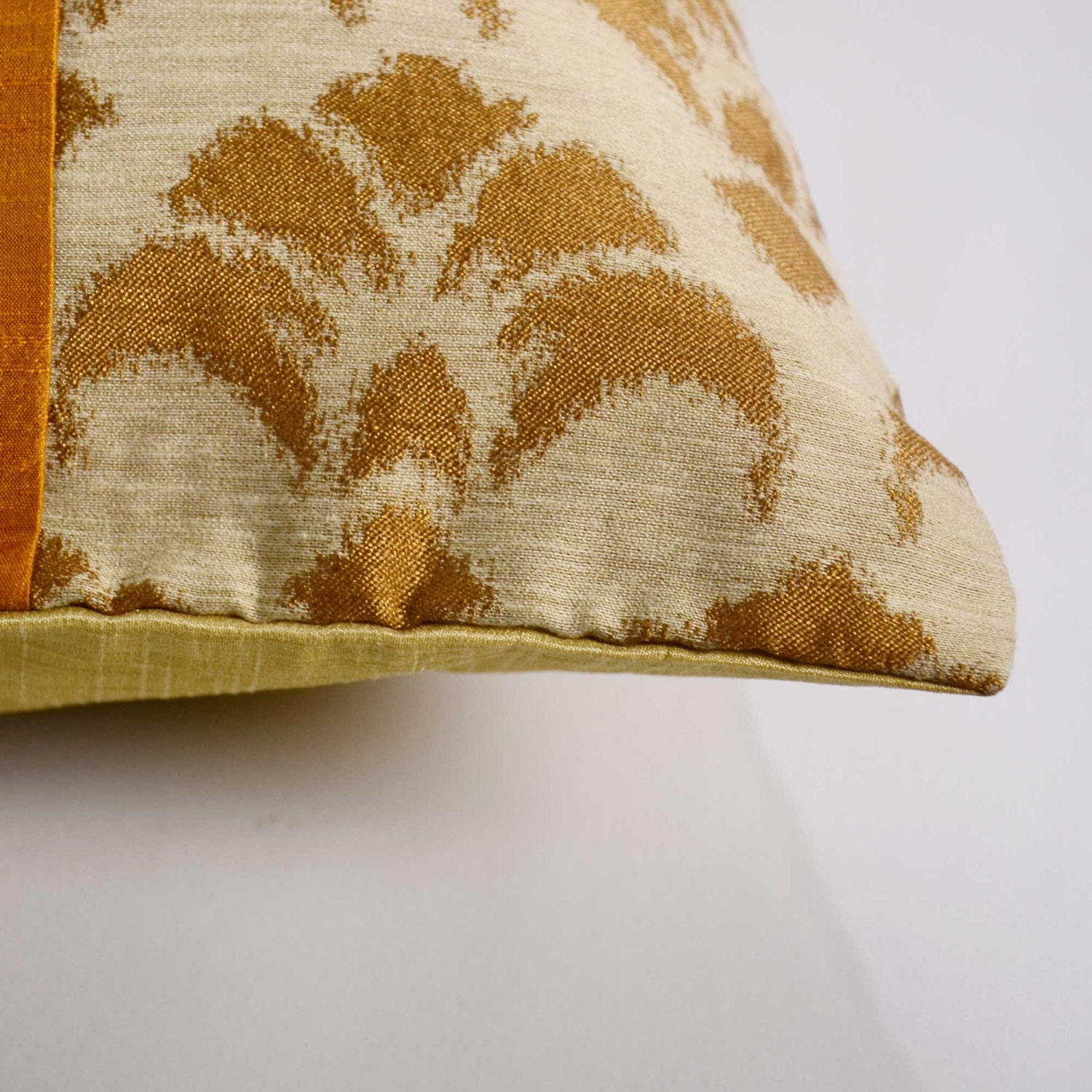 Color Block Pillow Cover/Decorative Throw Pillow/Jacquard Ikat Etsy