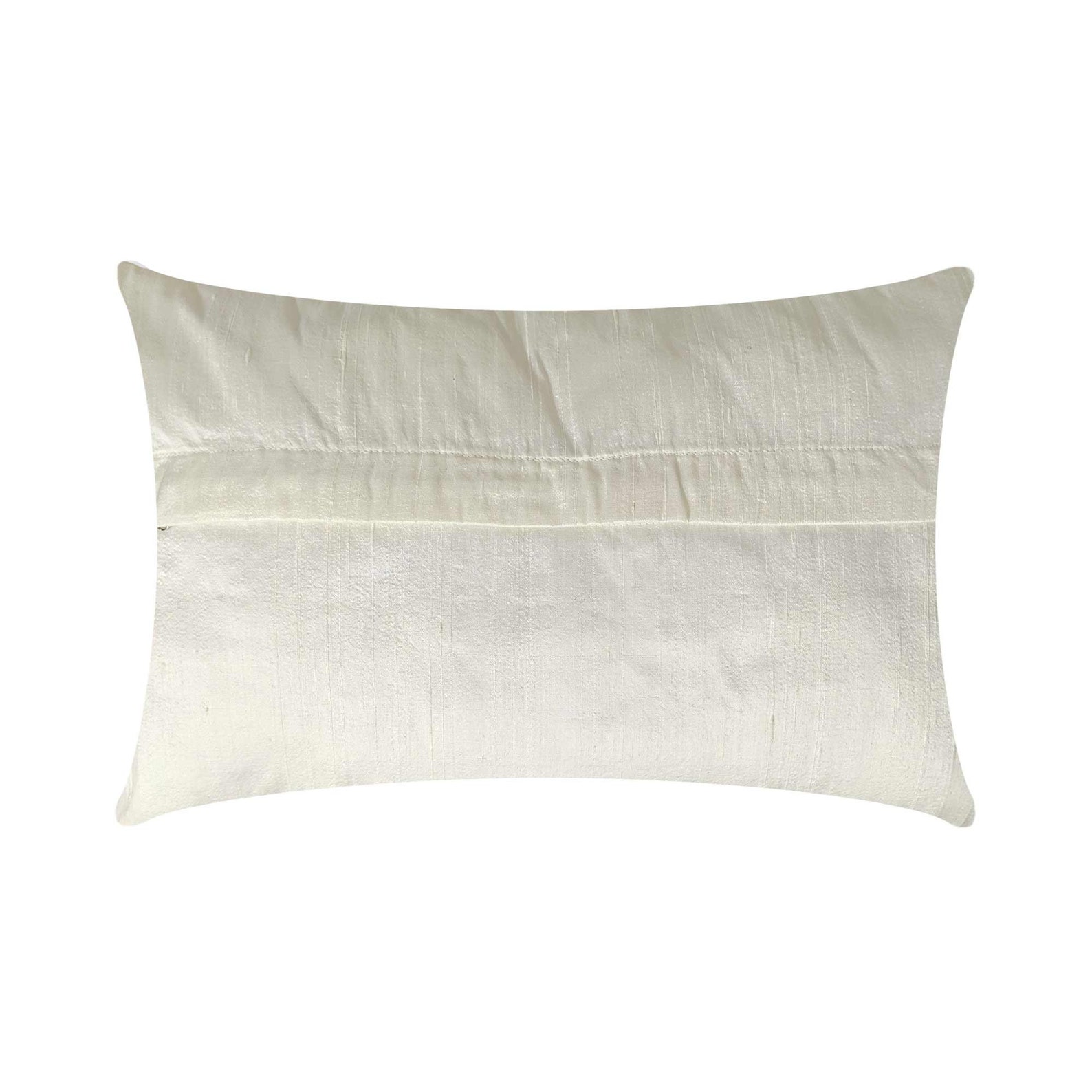 Ivory and Gold Silk Pillow Cover Lumbar Silk Pillow Textured Etsy