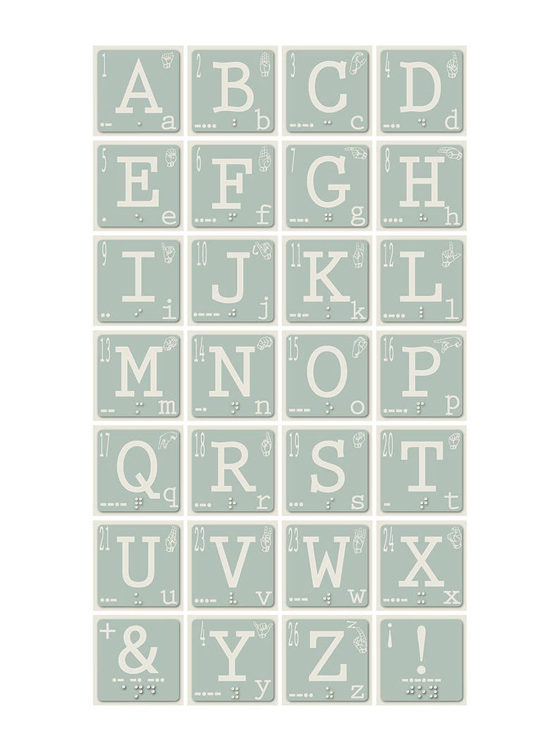 Letters Individual Letters Wall Letters Alphabet Print | Etsy
