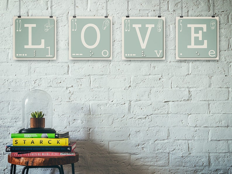 Letters Individual Letters Wall Letters Alphabet Print | Etsy
