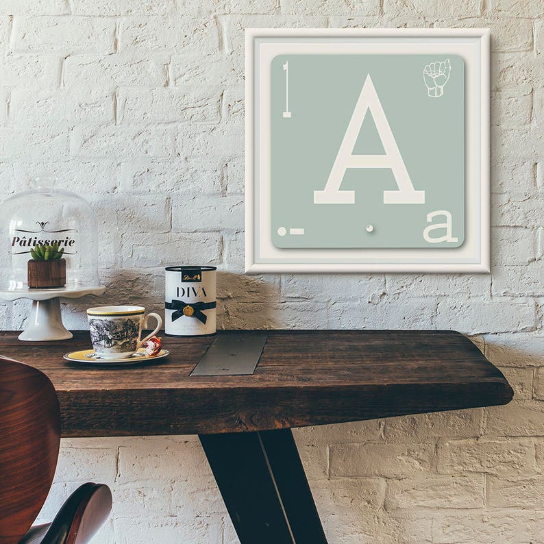 Individual Letters Wall Letters Alphabet Print American - Etsy